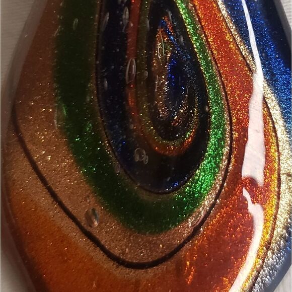 Vintage blown Murano glass pendant necklace - Picture 5 of 7